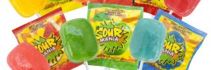 Sour Mania® Gourmet Lollipops in a bouquet